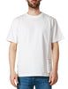 T-shirt uomo bianca amaranto