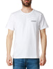 T-shirt uomo dondup bianca con logo sul petto