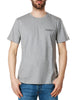 T-shirt uomo dondup grigia con logo sul petto