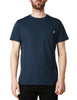 T-shirt uomo k-way blu modello sigur con taschino