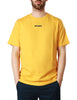 T-shirt uomo k-way gialla modello odom con stampa