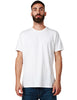 T-shirt uomo bowery essential bianca girocollo 100% cotone