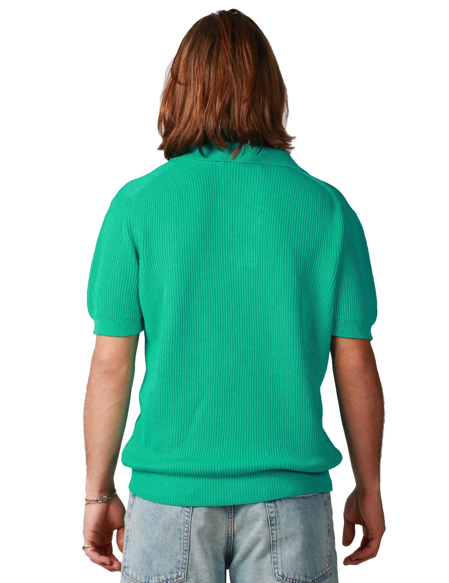 POLO UOMO AMARANTO VERDE ACQUA MEZZA MANICA IN MAGLIA A COSTE