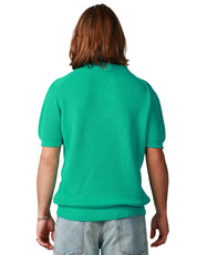 POLO UOMO AMARANTO VERDE ACQUA MEZZA MANICA IN MAGLIA A COSTE