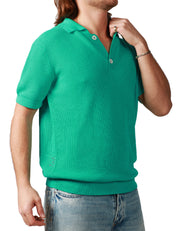POLO UOMO AMARANTO VERDE ACQUA MEZZA MANICA IN MAGLIA A COSTE