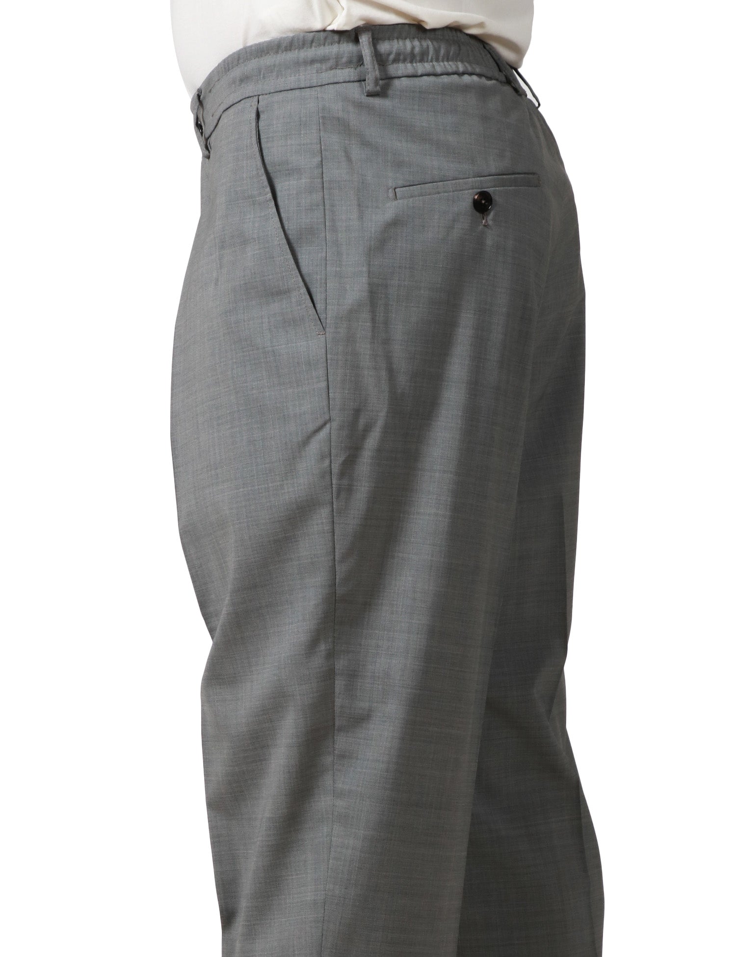 PANTALONE UOMO BEABLE GRIGIO MEDIO CON PINCES