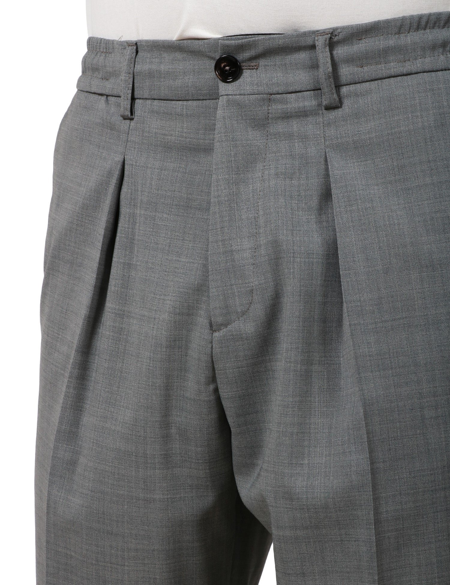 PANTALONE UOMO BEABLE GRIGIO MEDIO CON PINCES