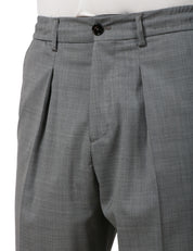 PANTALONE UOMO BEABLE GRIGIO MEDIO CON PINCES