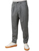 Pantalone uomo beable grigio medio con pinces