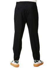 PANTALONE UOMO BEABLE NERO CON PINCES DAVANTI