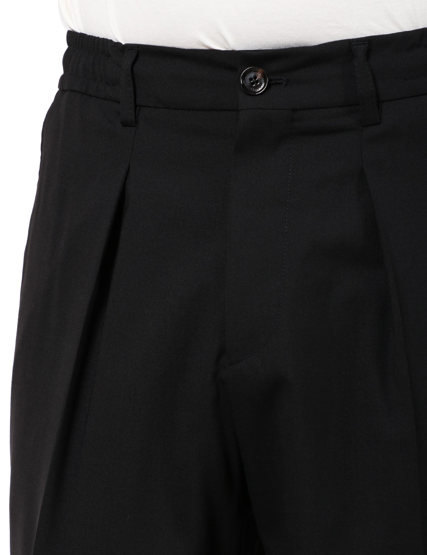 PANTALONE UOMO BEABLE NERO CON PINCES DAVANTI