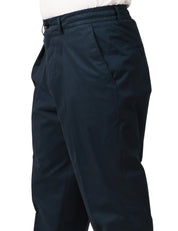 PANTALONE UOMO BEABLE BLU IN COTONE CON PINCES