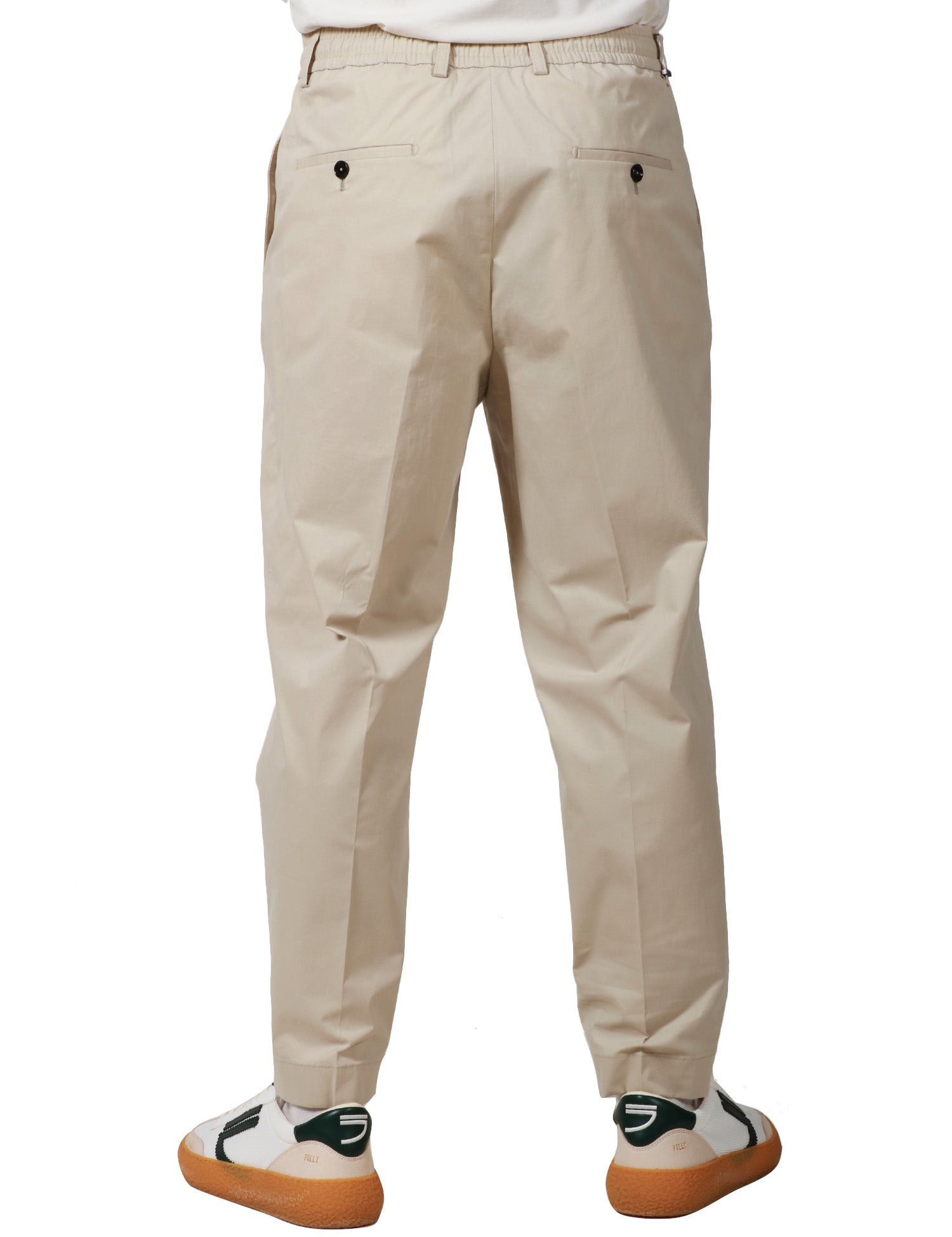 PANTALONE UOMO BEABLE STUCCO CON PINCES IN COTONE