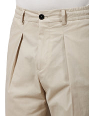 PANTALONE UOMO BEABLE STUCCO CON PINCES IN COTONE