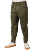 Pantalone uomo beable verde con pinces in cotone