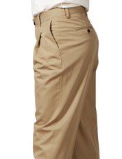 PANTALONE UOMO BEABLE SANDY BEIGE IN COTONE CON PINCES