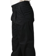 PANTALONE UOMO BEABLE SANDY NERO IN COTONE CON PINCES