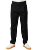 Pantalone uomo beable sandy nero in cotone con pinces