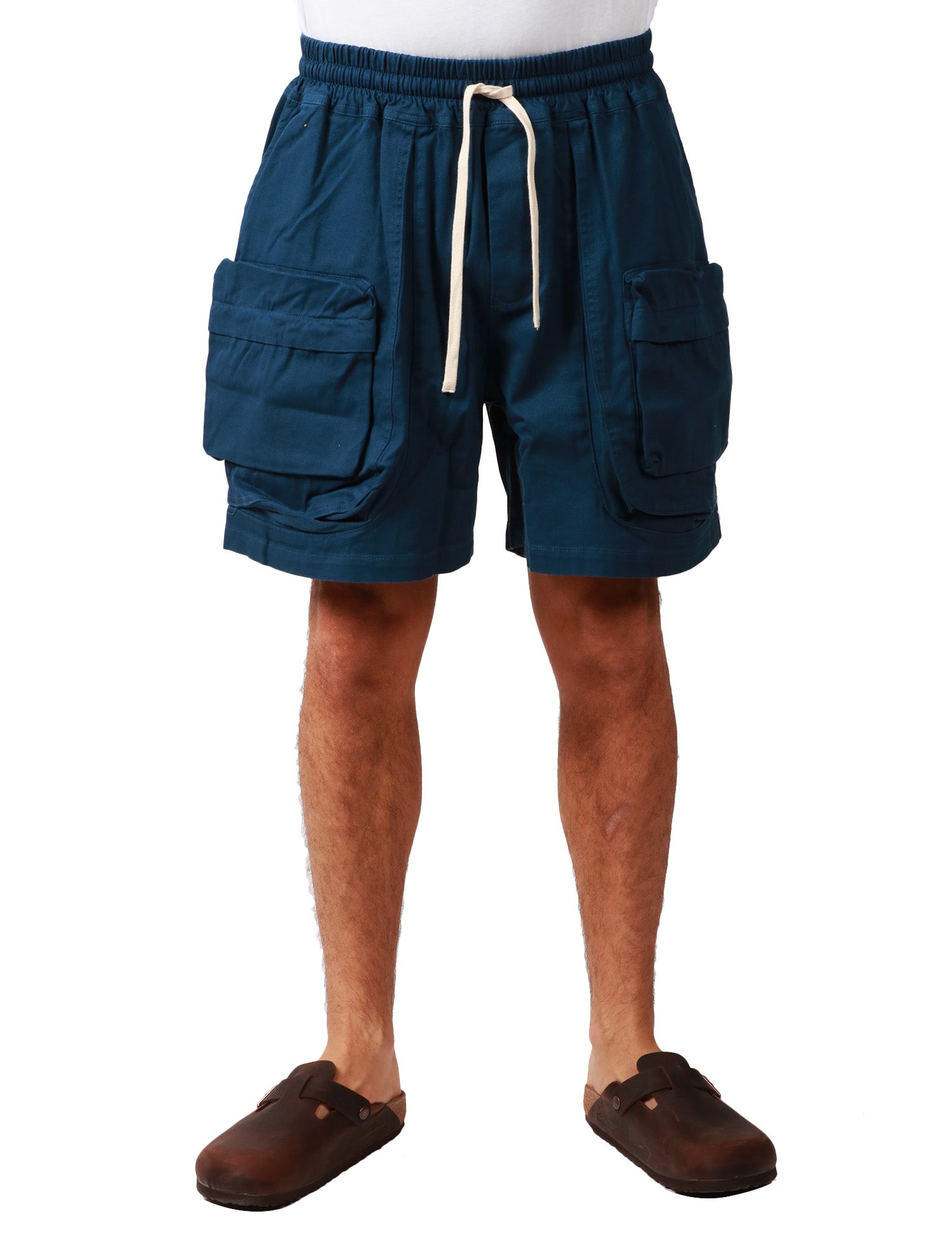 BERMUDA UOMO CALIFORNIA POSH BLU CON TASCONI E COULISSE