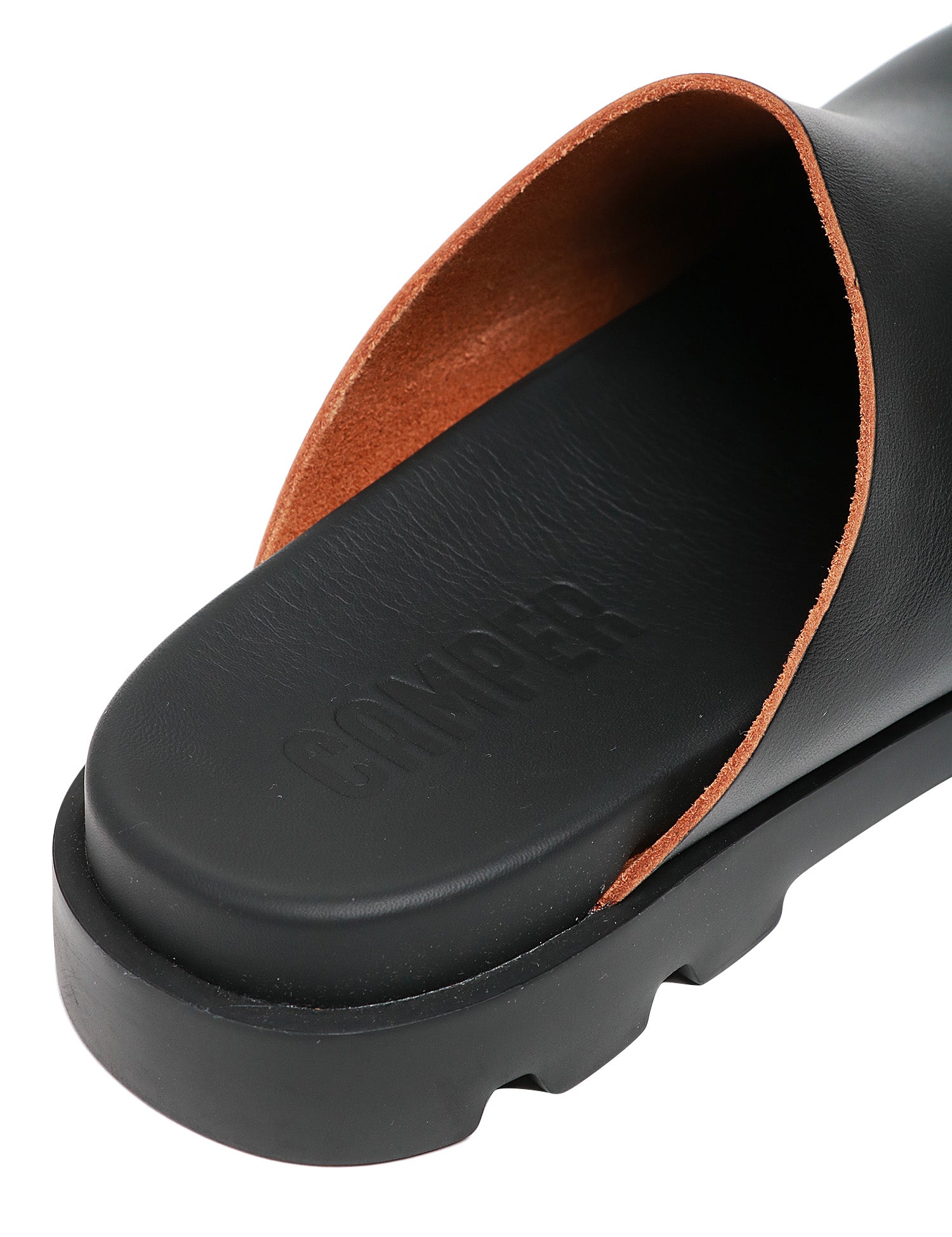 CIABATTA UOMO CAMPER BRUTUS SANDAL NERO IN PELLE CON SUOLA EVA EXTRALIGHT