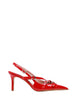 Scarpa chanel donna divine follie rossa in vernice con cinturini