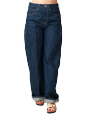 JEANS DONNA DONDUP CRISTY LAVAGGIO SCURO WIDE LEG UNIQUE EDITION