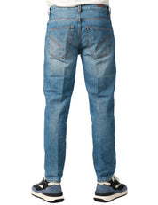 JEANS UOMO DONDUP BRIGHTON LAVAGGIO CHIARO 5 TASCHE CARROT FIT