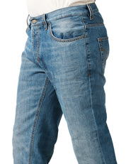 JEANS UOMO DONDUP BRIGHTON LAVAGGIO CHIARO 5 TASCHE CARROT FIT