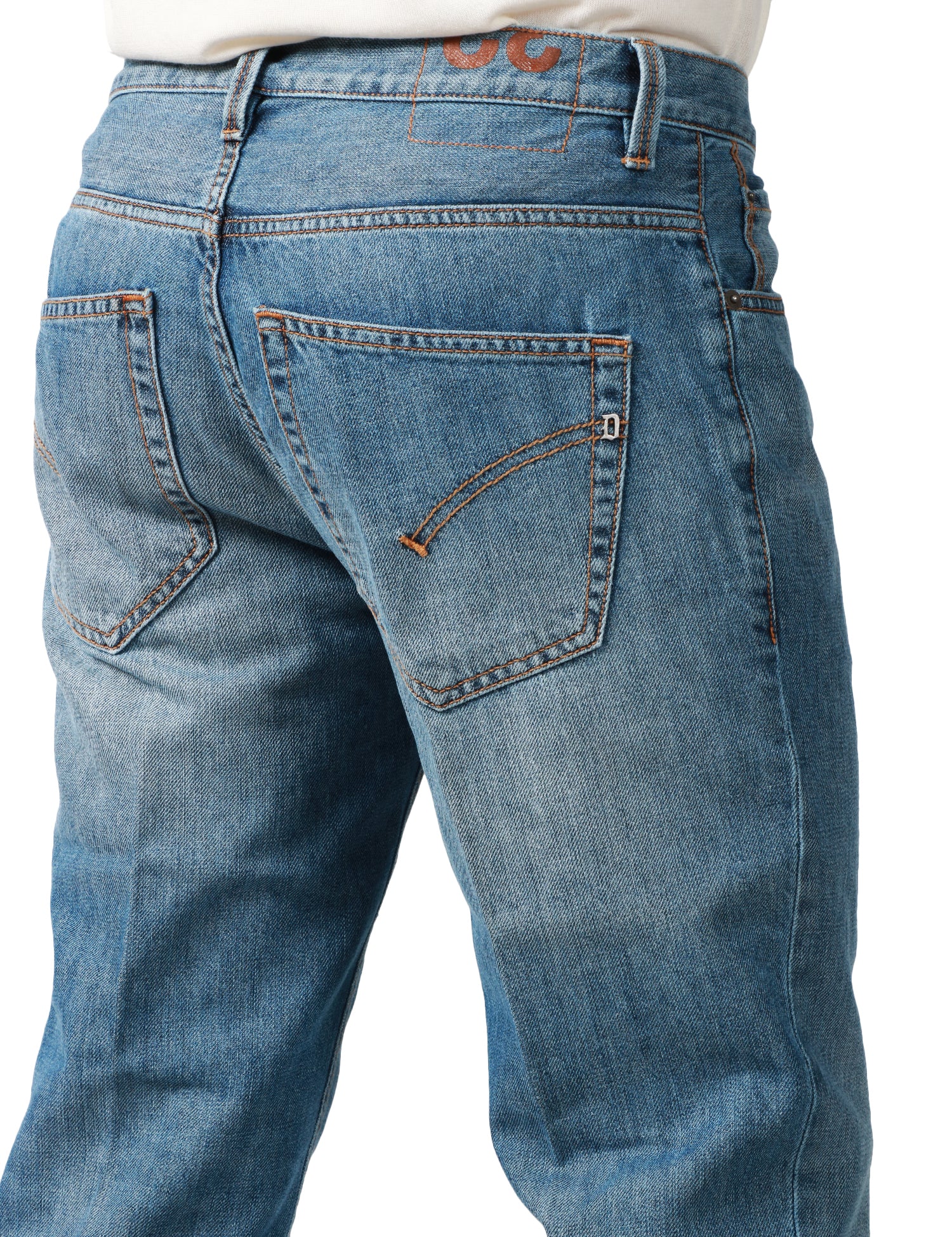 JEANS UOMO DONDUP BRIGHTON LAVAGGIO CHIARO 5 TASCHE CARROT FIT