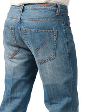 JEANS UOMO DONDUP BRIGHTON LAVAGGIO CHIARO 5 TASCHE CARROT FIT