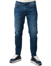 JEANS UOMO DONDUP BRIGHTON LAVAGGIO SCURO 5 TASCHE CARROT FIT