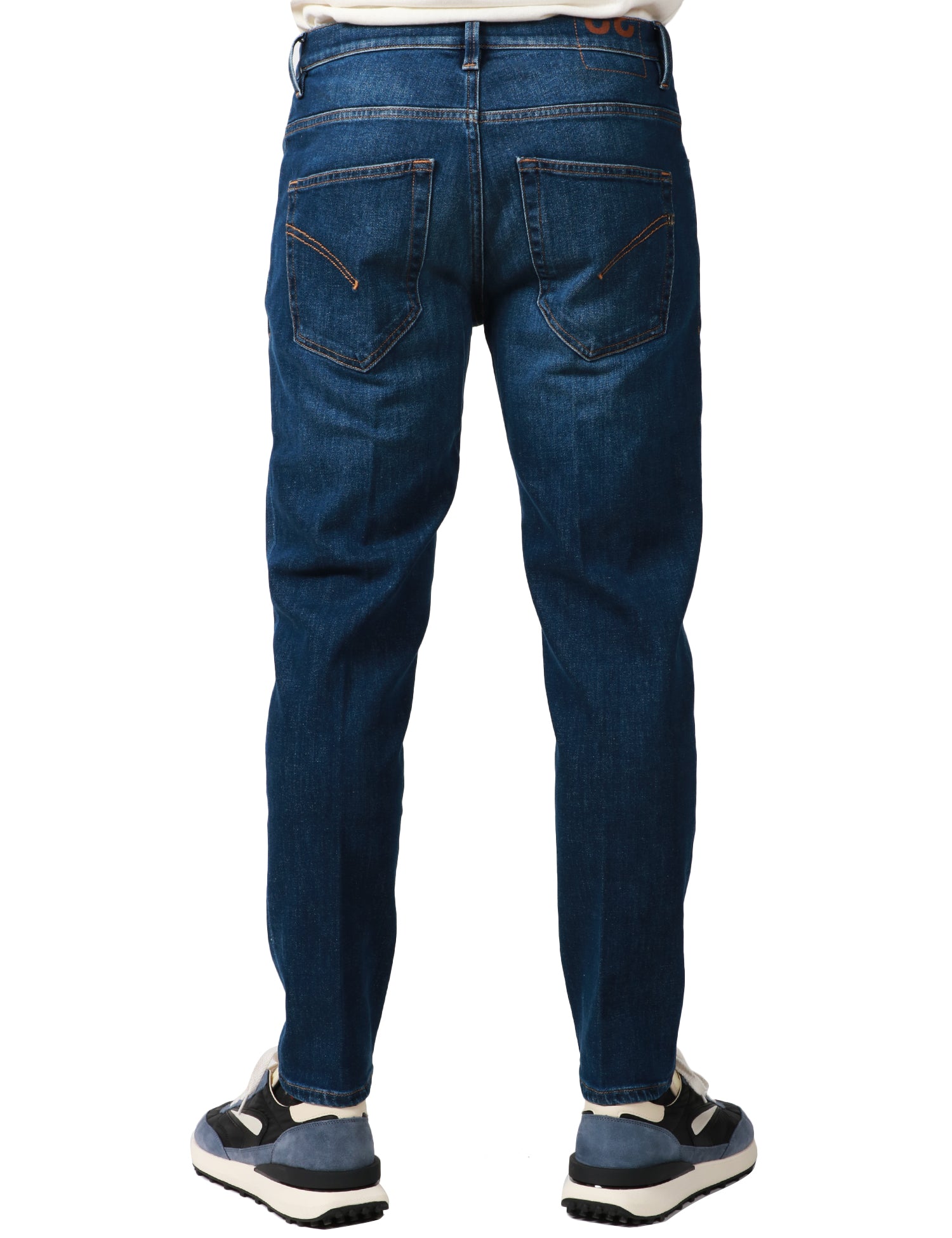 JEANS UOMO DONDUP BRIGHTON LAVAGGIO SCURO 5 TASCHE CARROT FIT