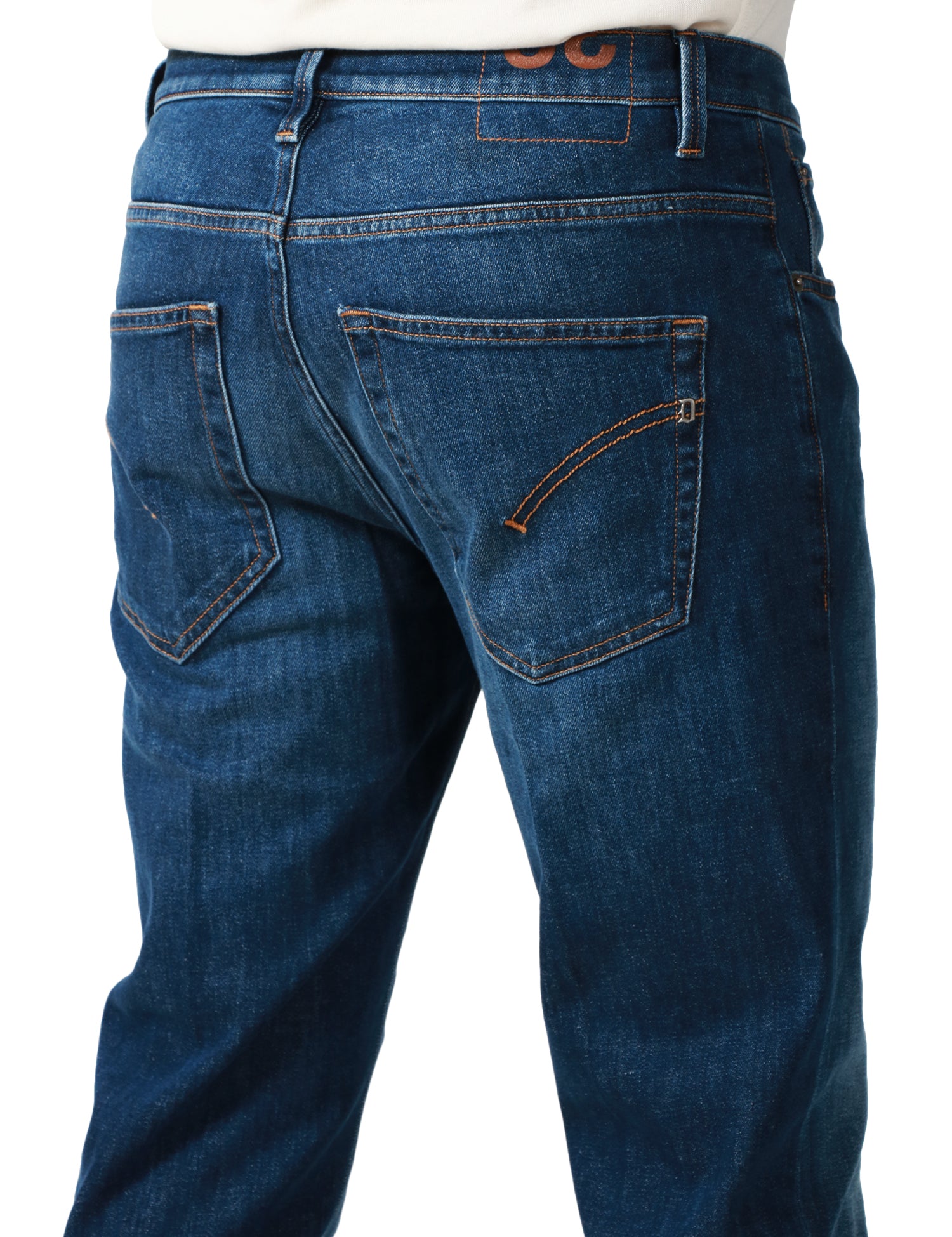 JEANS UOMO DONDUP BRIGHTON LAVAGGIO SCURO 5 TASCHE CARROT FIT