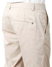 PANTALONE UOMO DONDUP PABLO ECRU REGULAR CHINO IN POPELINE E NYLON