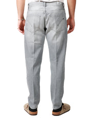 JEANS UOMO DONDUP DIAN GREY DENIM 5 TASCHE CARROT SLIM FIT