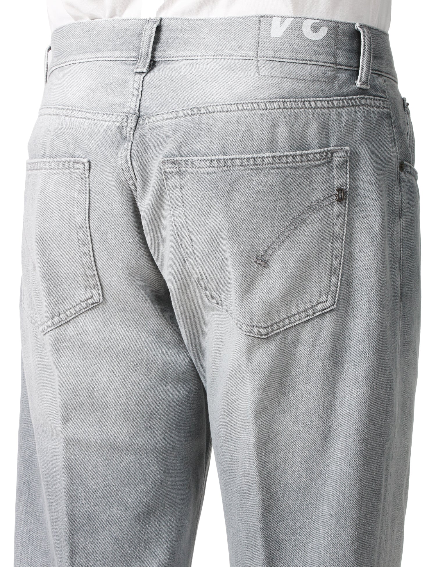 JEANS UOMO DONDUP DIAN GREY DENIM 5 TASCHE CARROT SLIM FIT