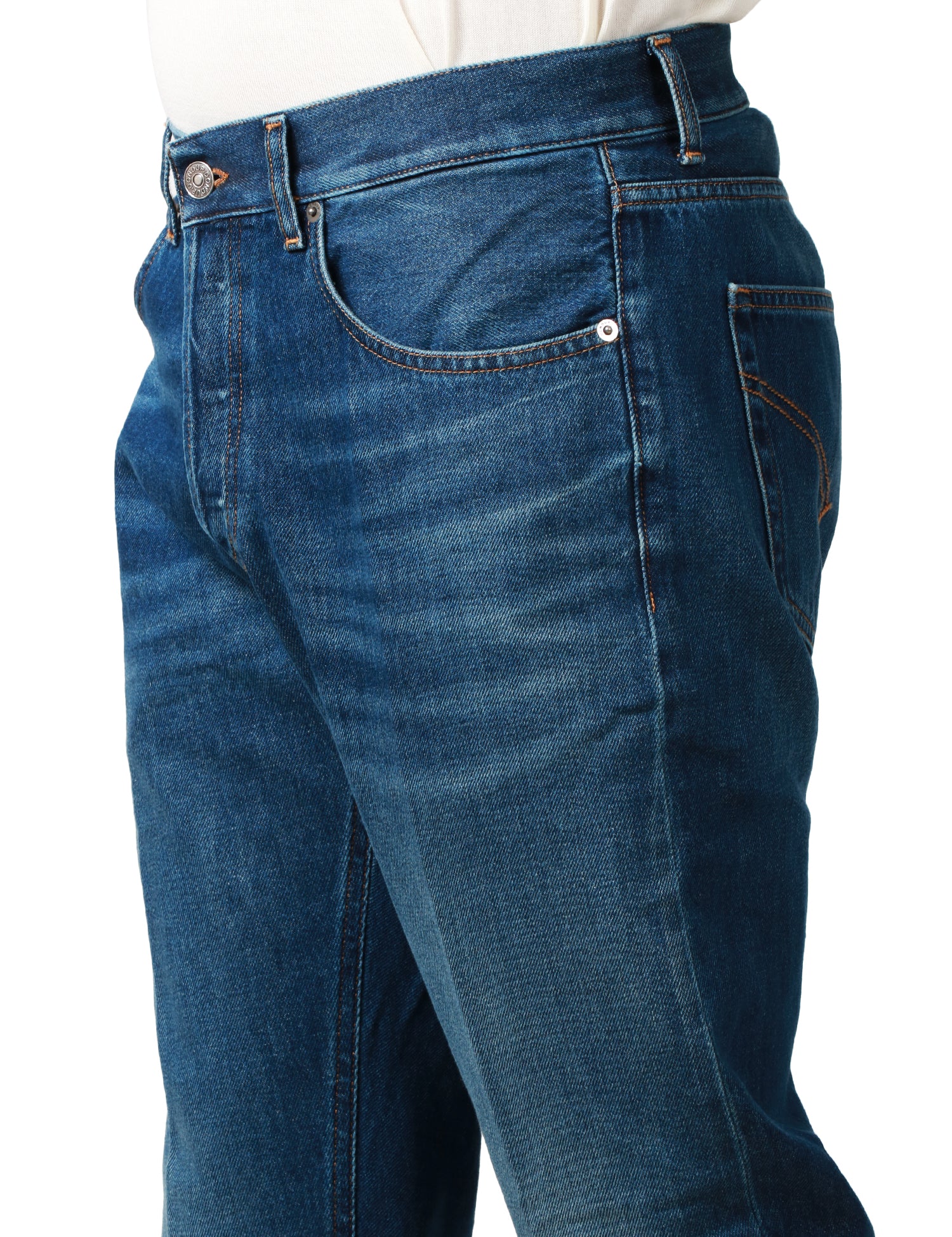 JEANS UOMO DONDUP DIAN LAVAGGIO MEDIO 5 TASCHE CARROT SLIM FIT