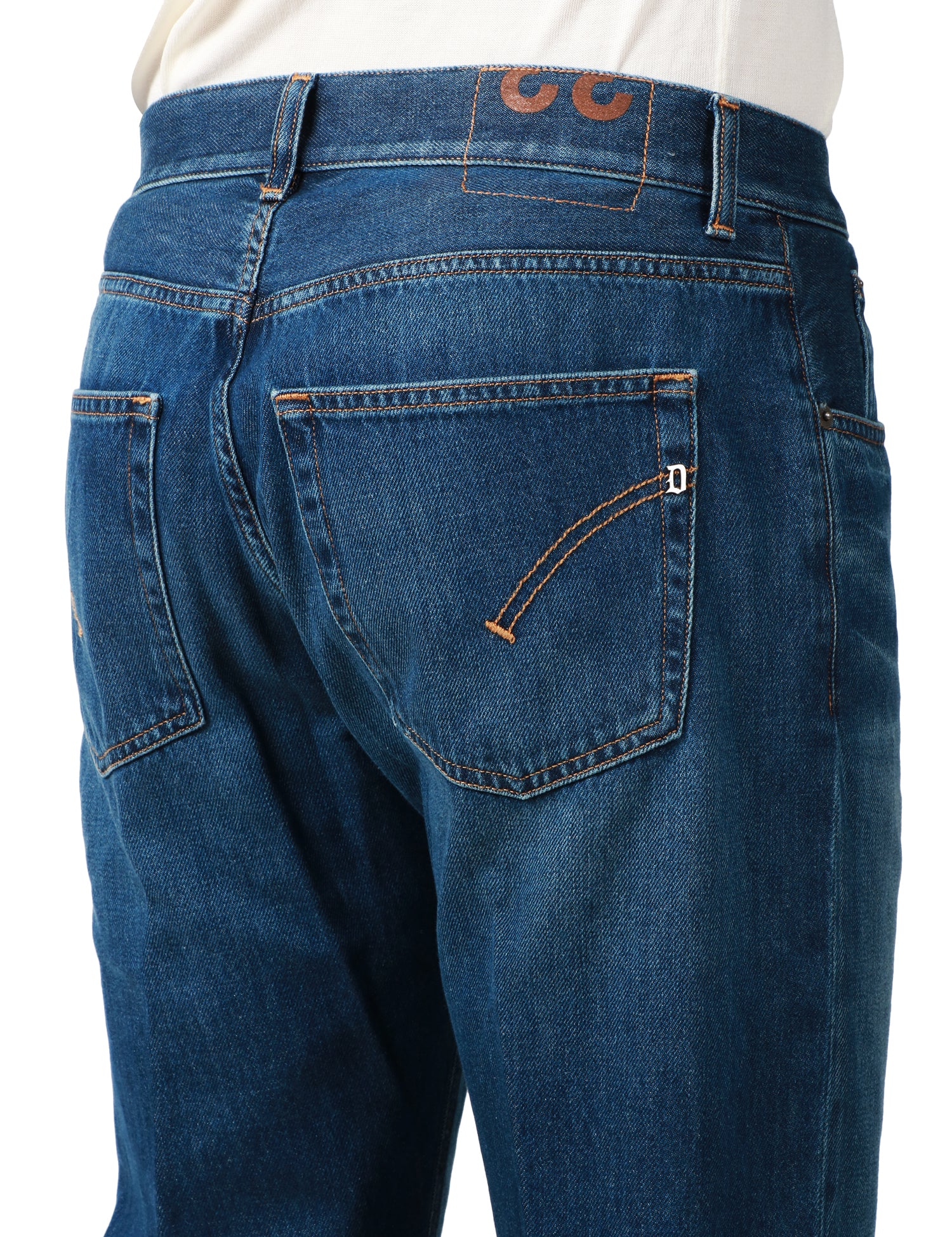 JEANS UOMO DONDUP DIAN LAVAGGIO MEDIO 5 TASCHE CARROT SLIM FIT