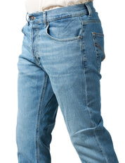 JEANS UOMO DONDUP DIAN LAVAGGIO CHIARO 5 TASCHE CARROT SLIM FIT