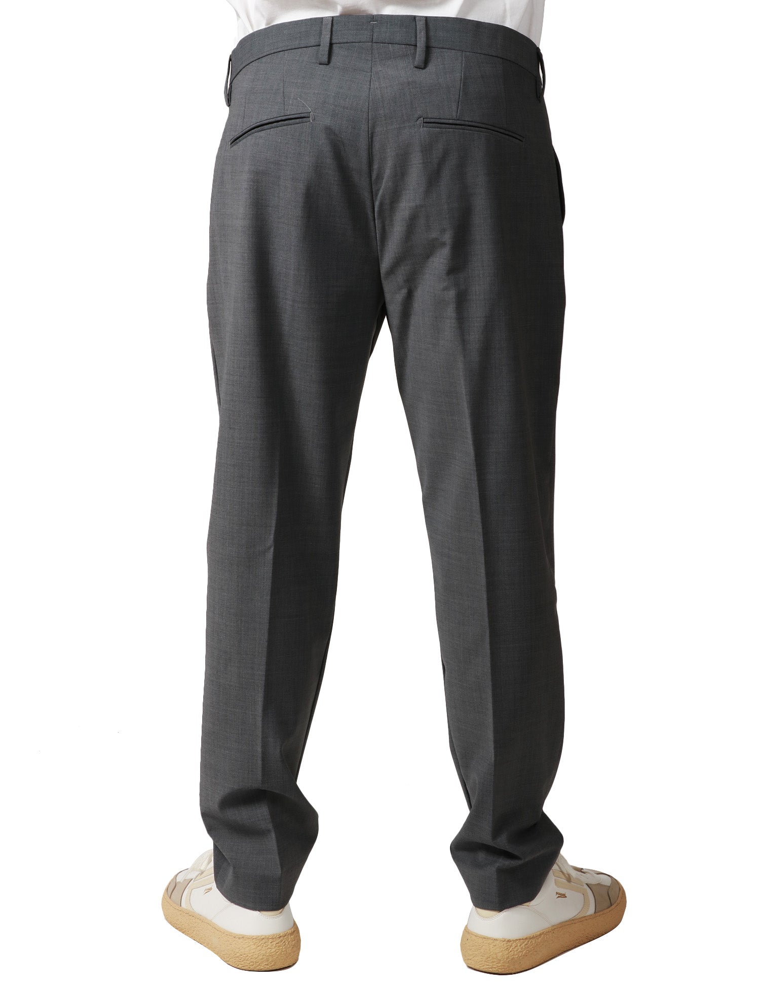 PANTALONE UOMO ENTRE AMIS GRIGIO SCURO CON TASCA AMERICA E PINCES SINGOLA