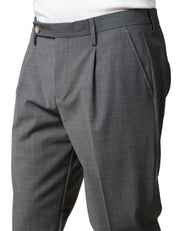 PANTALONE UOMO ENTRE AMIS GRIGIO SCURO CON TASCA AMERICA E PINCES SINGOLA