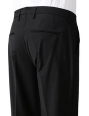 PANTALONE UOMO ENTRE AMIS NERO CON TASCA AMERICA E PINCES SINGOLA DAVANTI