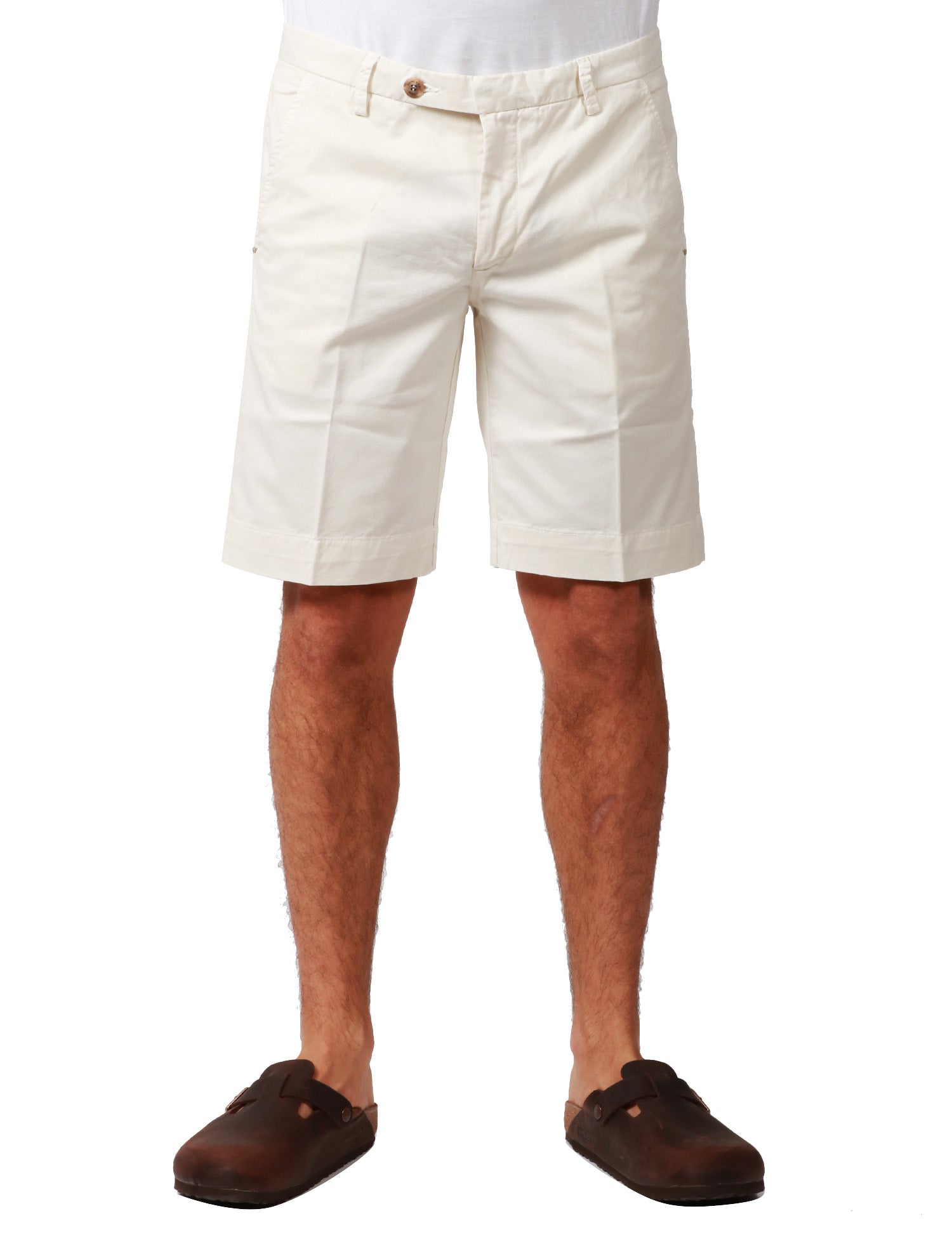 BERMUDA UOMO ENTRE AMIS BIANCO CON TASCA AMERICA