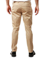 PANTALONE UOMO ENTRE AMIS CAMEL TASCA AMERICA ALLA CAVIGLIA
