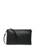 Borsa clutch donna gianni chiarini hermy nera in pelle double grana maxi con zip
