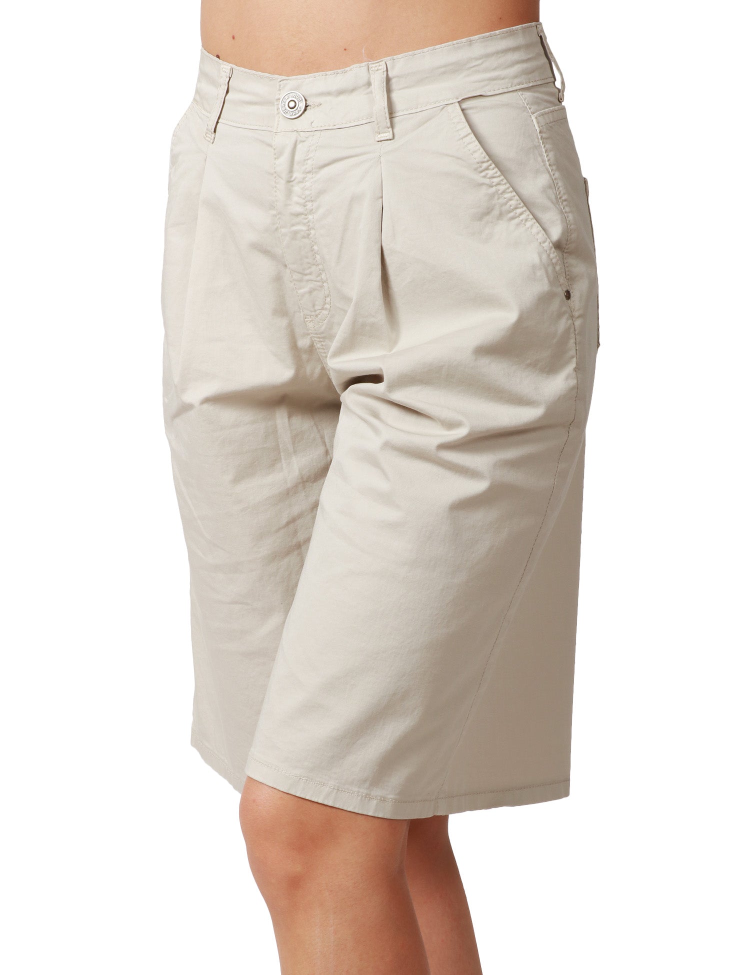 BERMUDA DONNA GOD SAVE DENIM FRESIA SABBIA IN COTONE