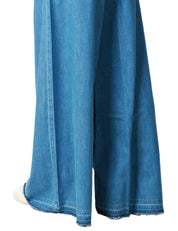 JEANS DONNA GOD SAVE DENIM LAVAGGIO MEDIO A VITA ALTA E GAMBA MOLTO AMPIA