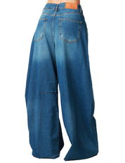 JEANS DONNA GOD SAVE DENIM IRIDE LAVAGGIO SCURO A PALLONCINO