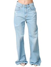 JEANS DONNA GOD SAVE DENIM ZEFIRO LAVAGGIO CHIARO SLOUCHY FIT