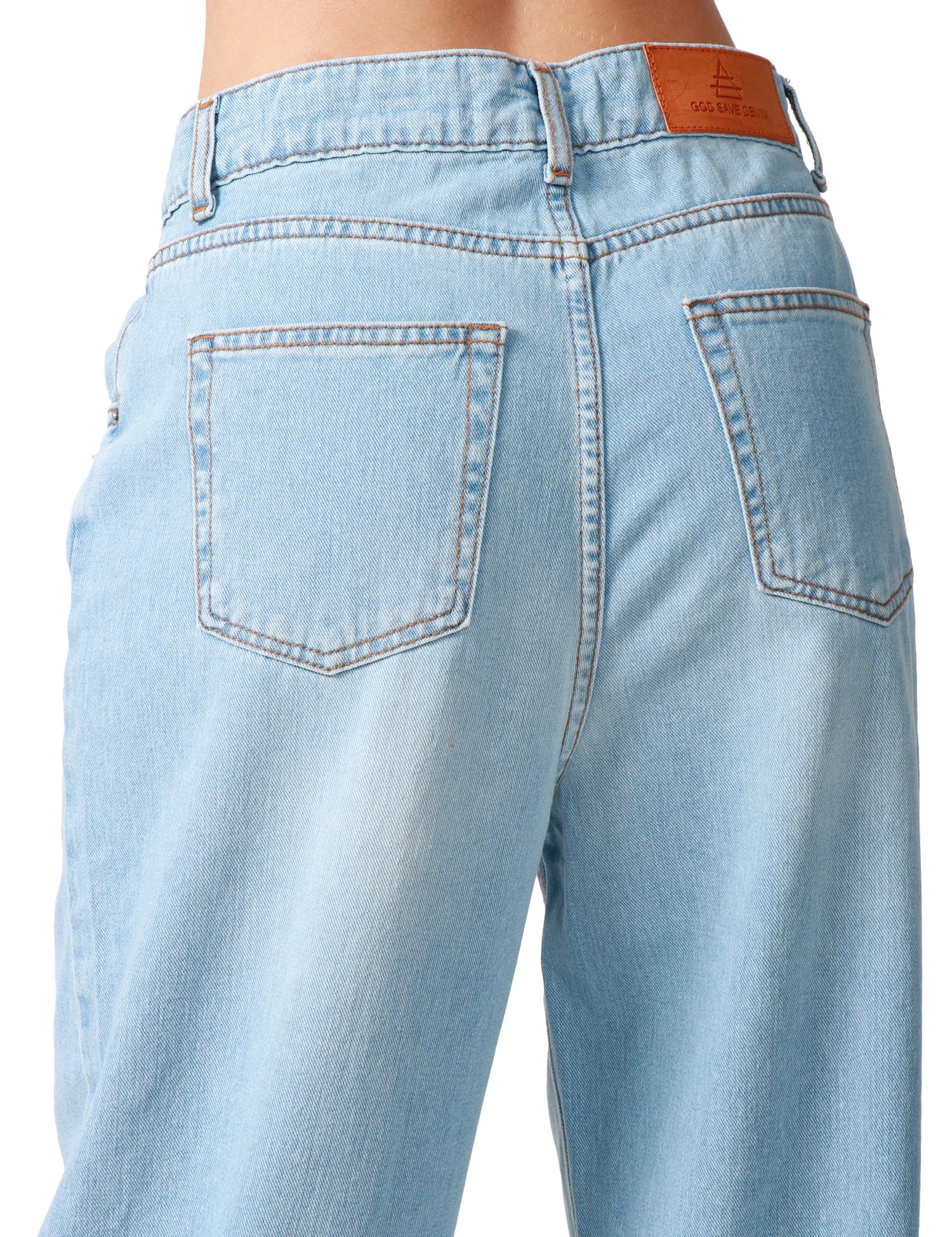 JEANS DONNA GOD SAVE DENIM ZEFIRO LAVAGGIO CHIARO SLOUCHY FIT